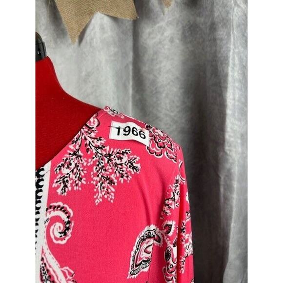 New Directions Women’s Pink Paisley Dress Size Medium - Picture 6 of 6